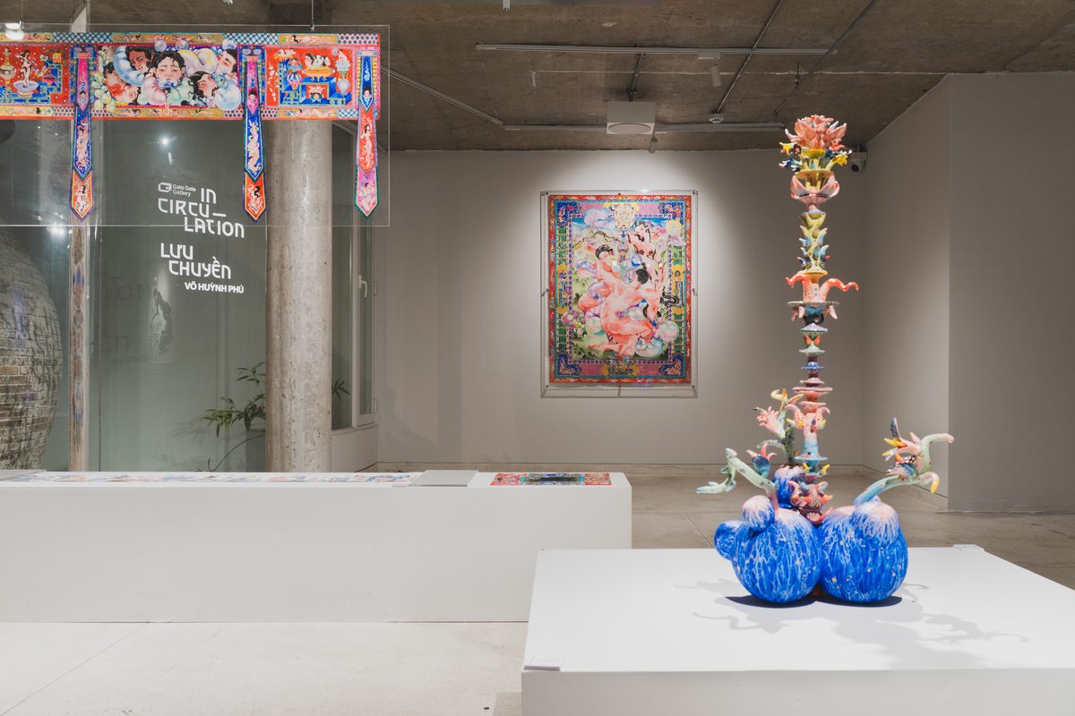 Works on paper and ceramic sculpture
